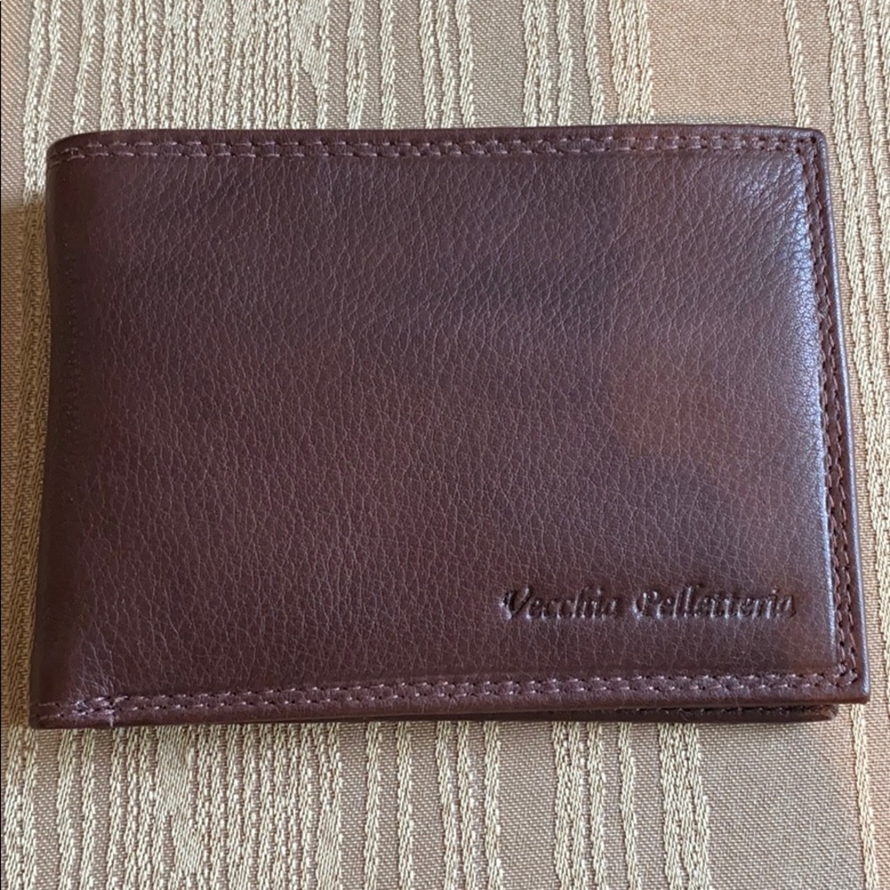 Brown leather wallet